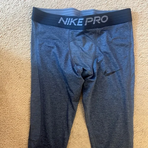 Nike Men’s Pro Leggings. Pair of two - Black and Blue. Large. Almost New. - Picture 2 of 8